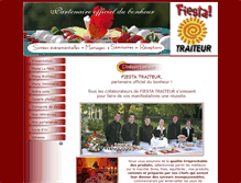 Tablet Screenshot of fiestatraiteur.com